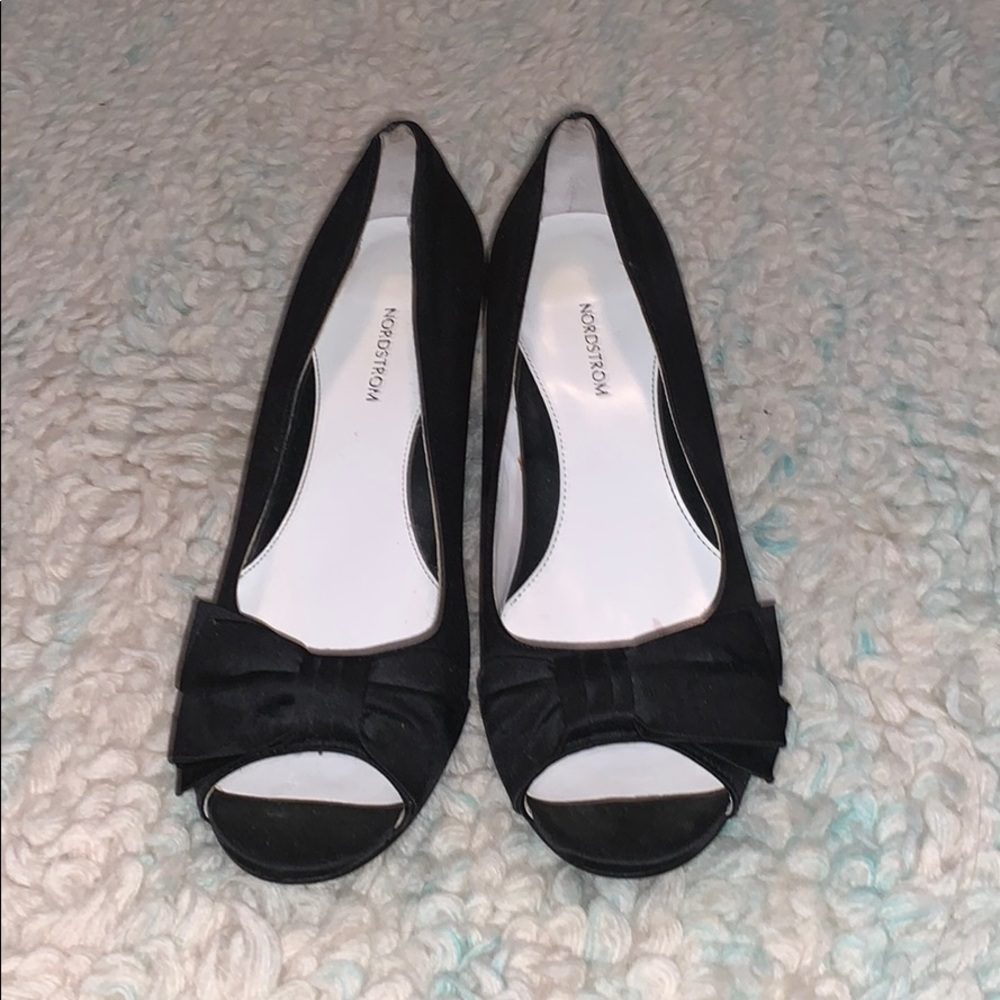 Girls Bow Wedge Heels